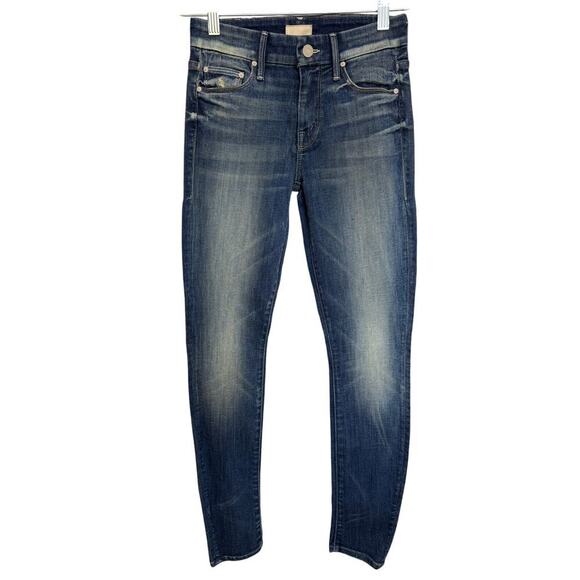 Mother NWOT The Looker In Double Trouble Wash Skinny Light Fading Denim Size 25 - Picture 6 of 16